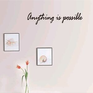 “Anything is Possible” Removable Wall Sticker Decal